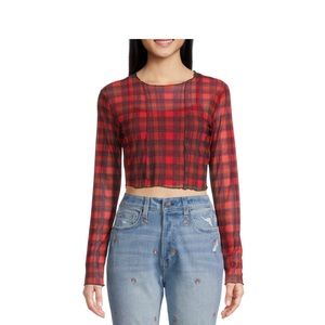 Arizona Jean Crew neck Long Sleeve Too with tank‎ top underneath